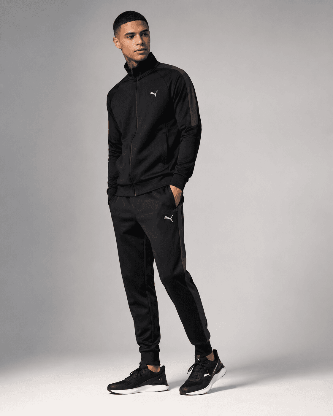 Gray Lacoste Crewneck