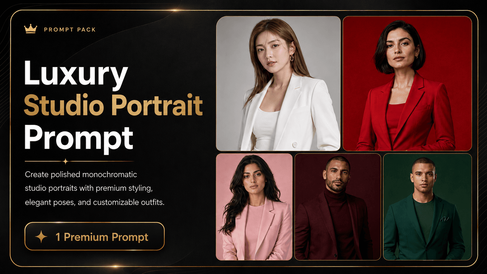 Luxury Studio Portrait Prompt