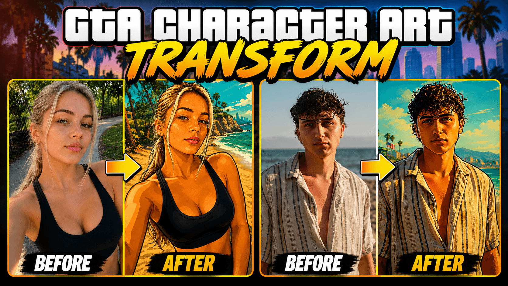 GTA Character Art Transform