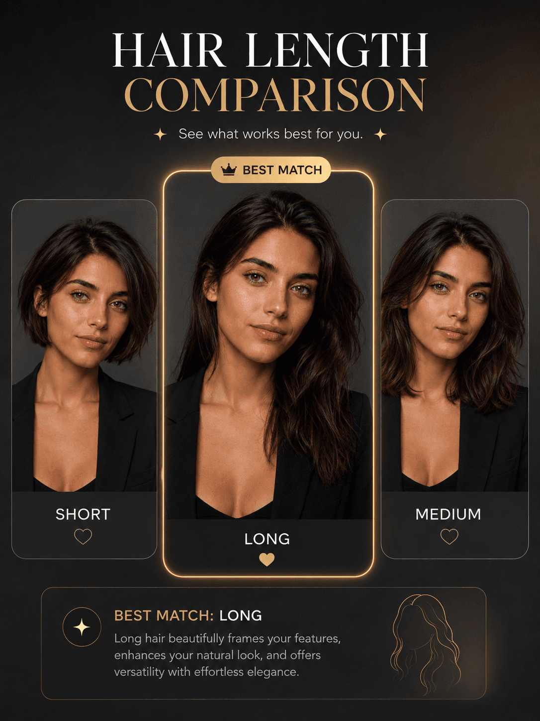 Hair Length Comparison