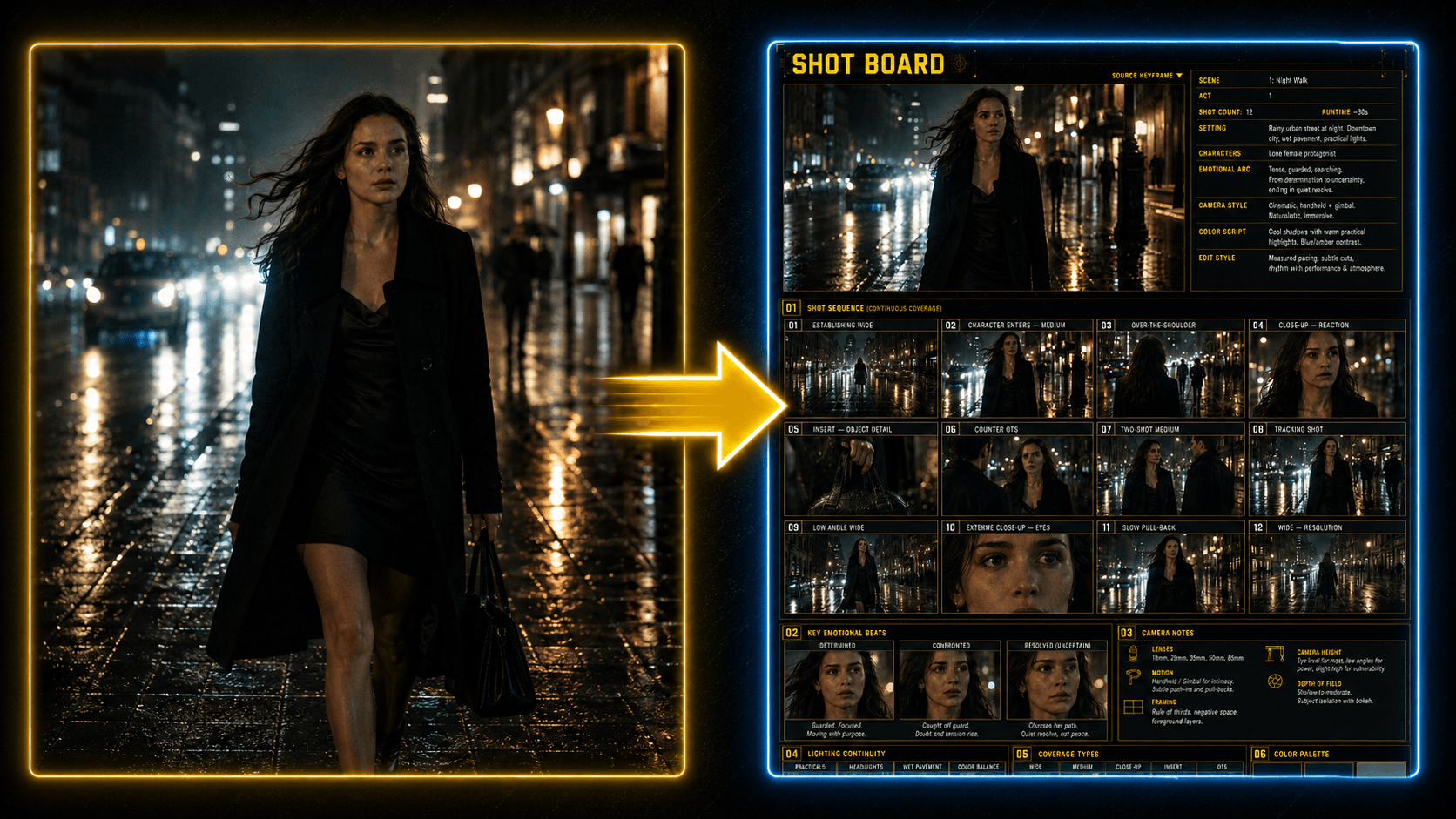 Cinematic Shot Board Generator