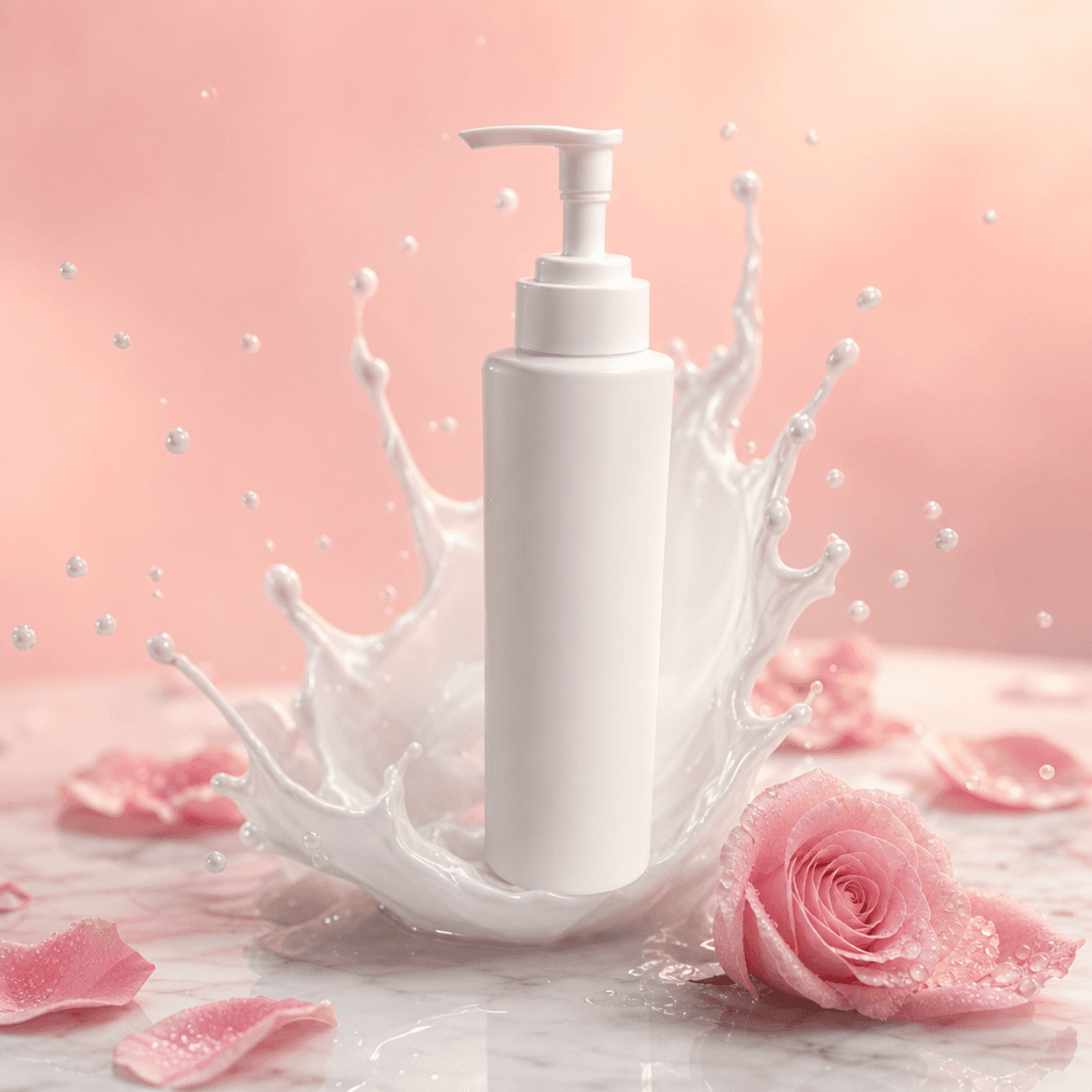 Cosmetic Bottle Splash Ads